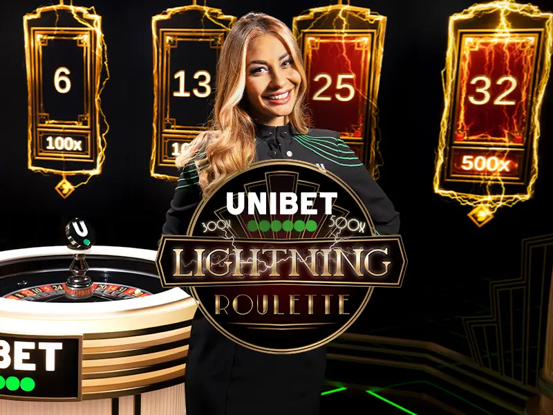 Imagem do jogo Unibet Lightning Roulette no yy77